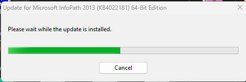 Step Install Microsoft InfoPath